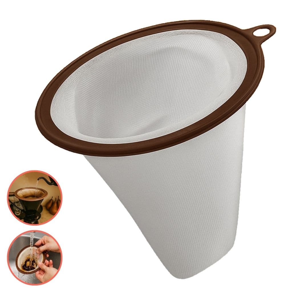 Kit 3/5 Coador 103 Coador Café Filtro Pano Reutilizável Permanente Passador Cafeteria Cozinha Durável