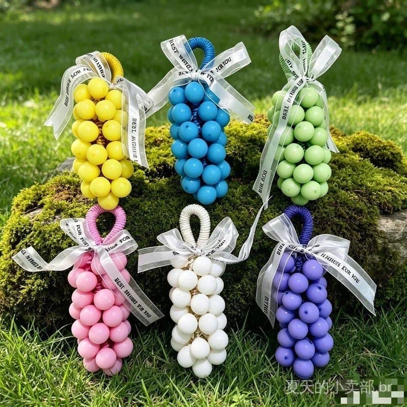 Sabonete Artesanal de Uva com Cristais, Sabonete Natural DIY de Uva, Sabonete Perfumado com Aroma de Frutas, Presente pa