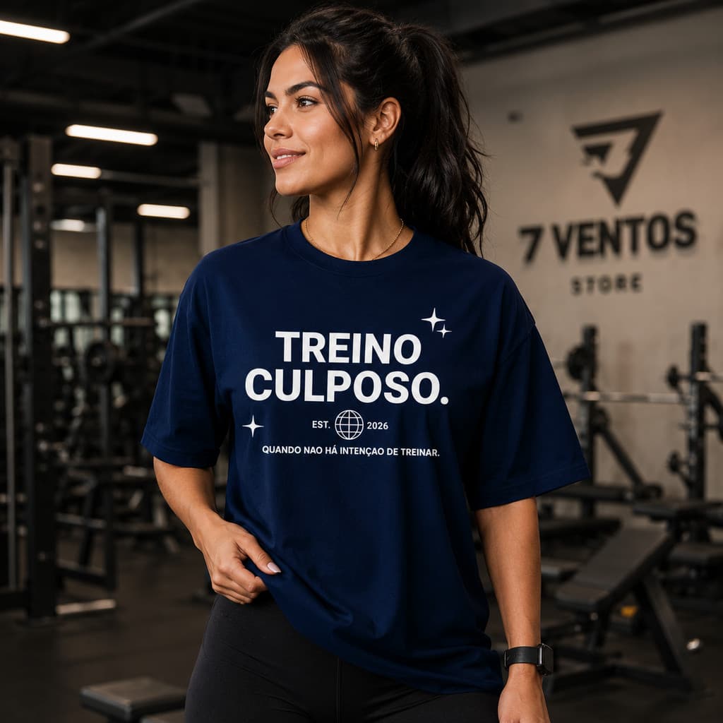 Camiseta Feminina Treino Culposo Academia Fitness Manga Curta Estampada Confortável