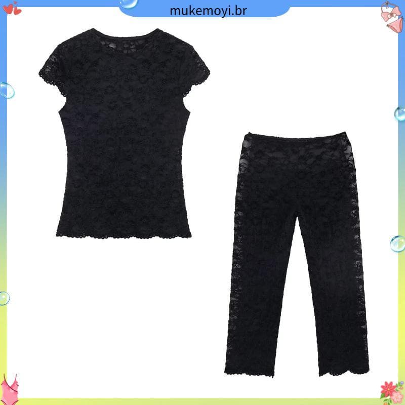 Novas Mulheres E # 39 ; s Estilo Europeu Americano Moda Renda le Gings 1165154