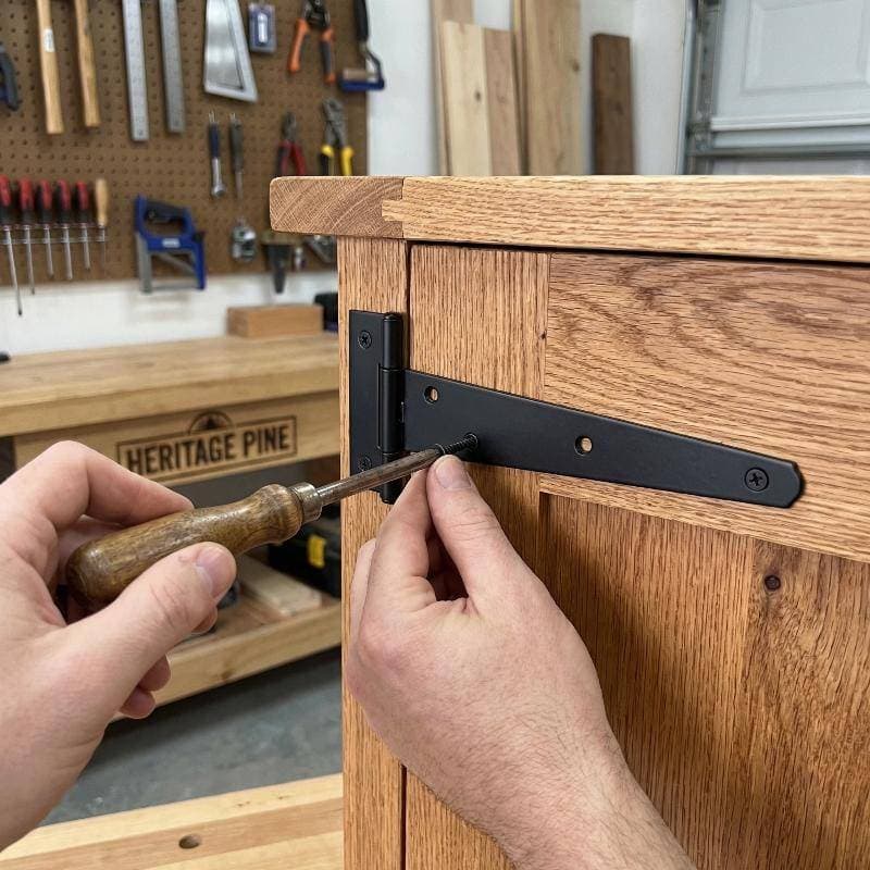 Dobradiças De Ferro Resistentes Em Forma De T Com Parafusos Para Portões Externos Hardware De Cerca Resistente