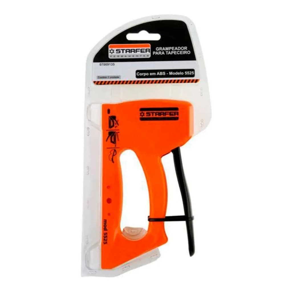 Grampeador Manual Starfer ABS 5525 Tapeceiro para Madeira Ferramenta para Reformas e Montagens SB