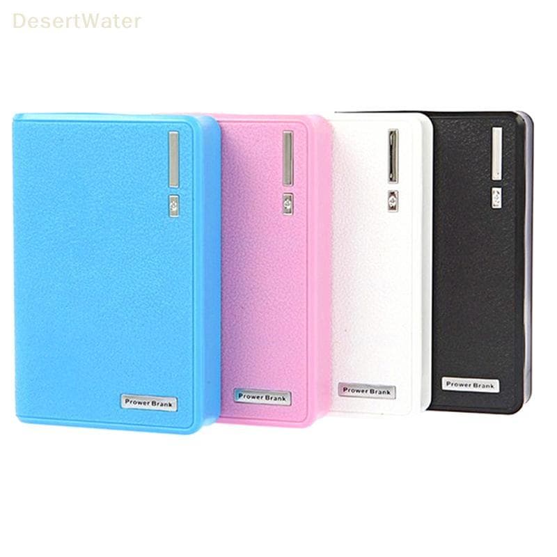 < DesertW > 4 * 18650 Suporte De Bateria 5V Caixa USB Dupla Sem Solda Kit De Energia Móvel DIY Caso Escudo De Armazename