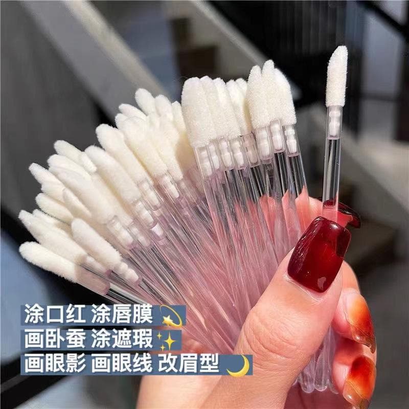 Escova labial portátil reunindo limpeza vara mancha multifuncional lábio esmalte batom escova de maquiagem sombra escova