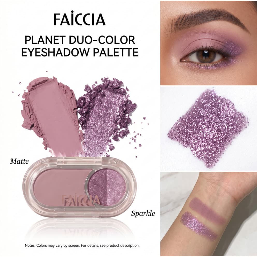 Paleta de sombras multifuncional planeta fosco fino piscando Blush iluminando paleta de maquiagem integrada para inician