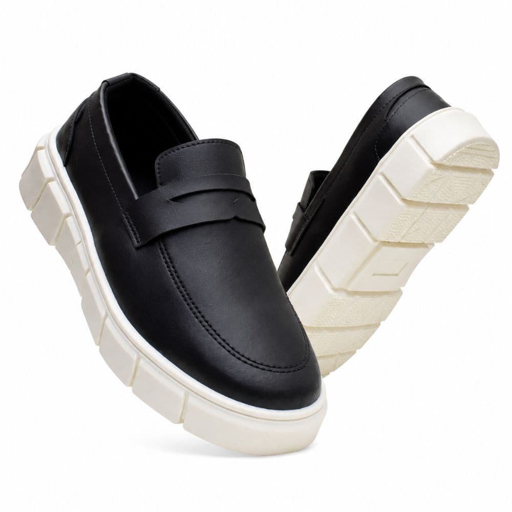 Mocassim Masculino Oxford Casual Sapato Social Elegante Formal Sola Alta a Pronta Entrega