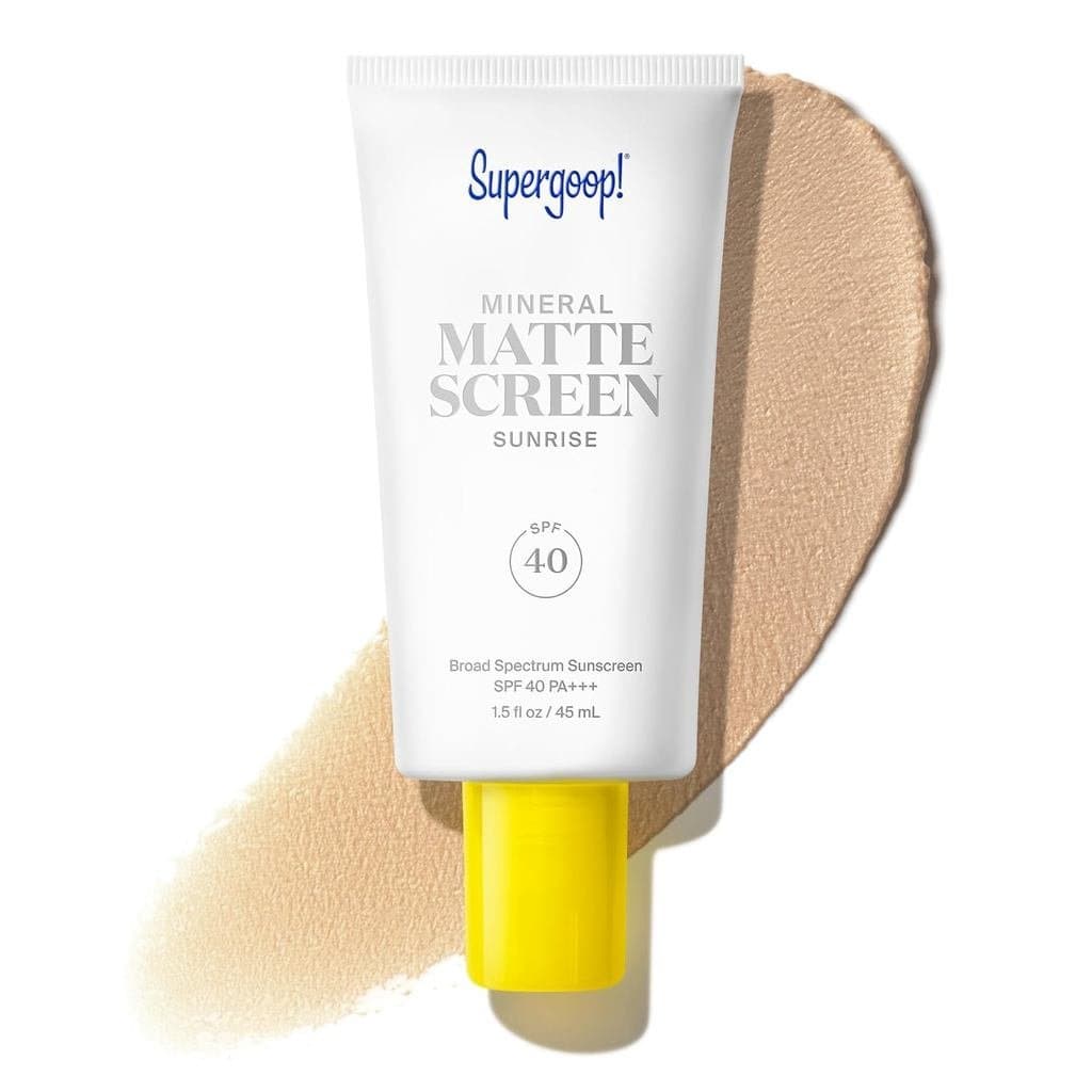 Supergoop! Protetor Solar Mineral Matte SPF40 - Protetor Solar Mineral, Sem Óleo, de Amplo Espectro - Suaviza a Aparênci