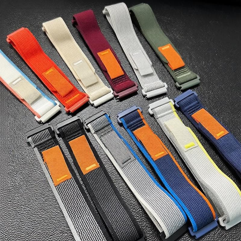Pulseira Nylon Trail Loop 20/22mm Para Garmin Forerunner 265 855 Vivoactive 3/Amazfit Bip6/Huawei/Samsung Galaxy Watch 7