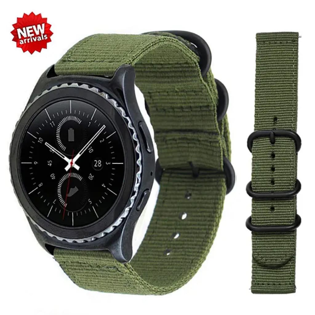 Pulseira Esportiva de Nylon Trançado para Relógio 22mm, Amazfit Gtr 47mm, Gtr 2 3 4, Stratos, Pace