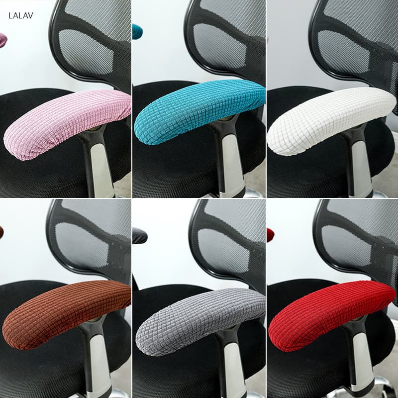 LALA-2 Pcs Luvas De Apoio De Braço Elásticas De Cor Sólida Meio Pacote Para Escritório C , Resistentes À Sujeira , Prova