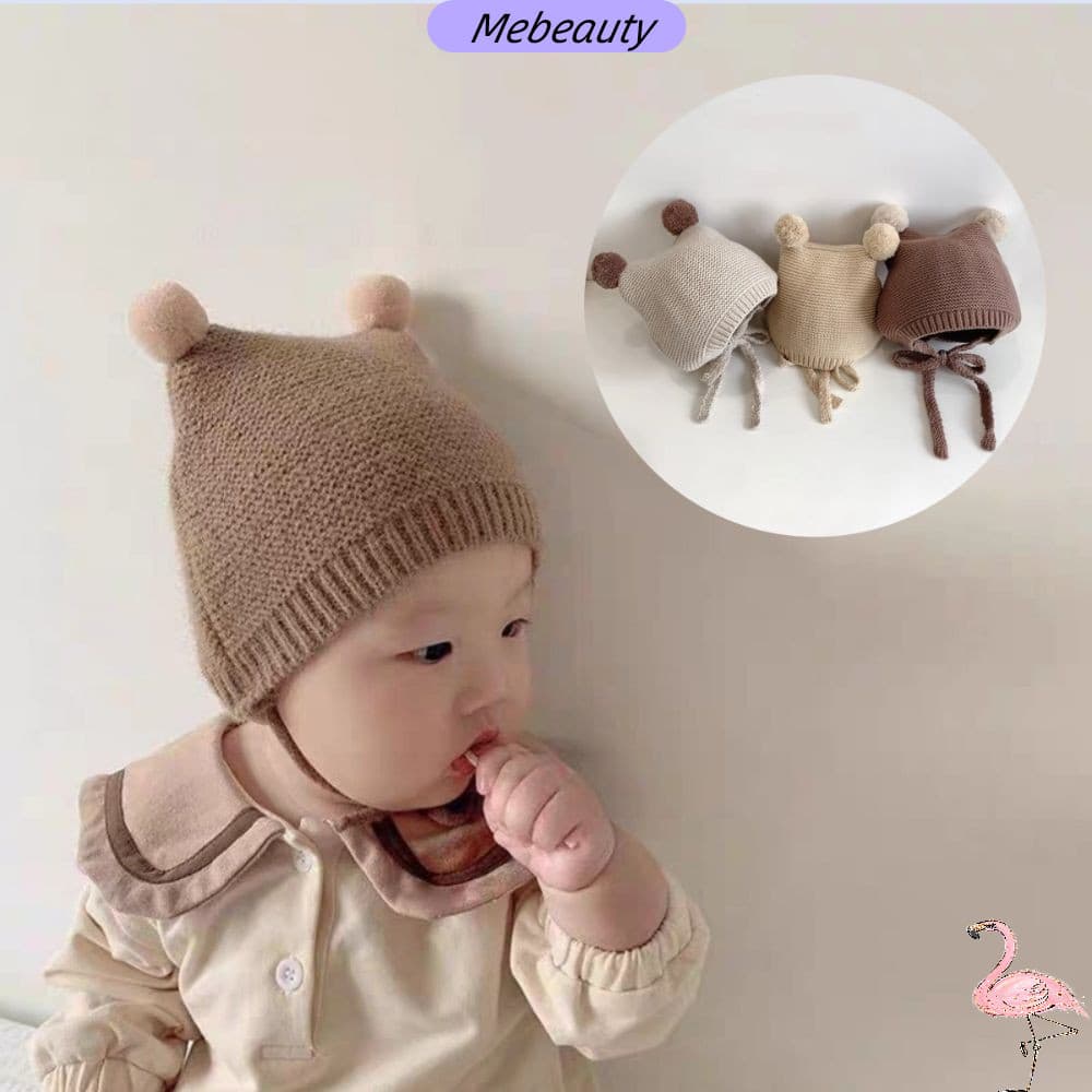 MEBEAUTYBR Chapéu De Proteção Para Orelhas De Bebê , Crochê De Lã , Malha Crianças De 2 A 24 Meses , Gorro Infantil Quen