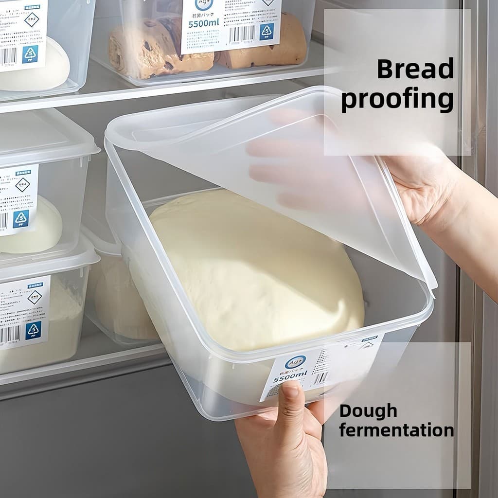 Caixa de fermentação de massa pão torrada despertar caixa geladeira caixa selada produto comestível doméstico antiaderen