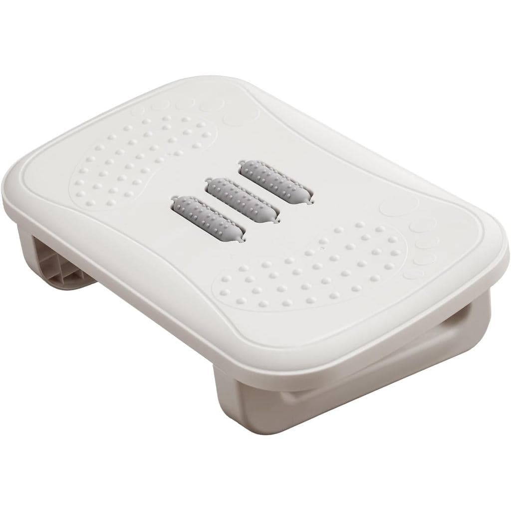 Apoio ergonômico para os pés com rolos de massagem - apoio para os pés antiderrapante adequado para escritório/casa, sup