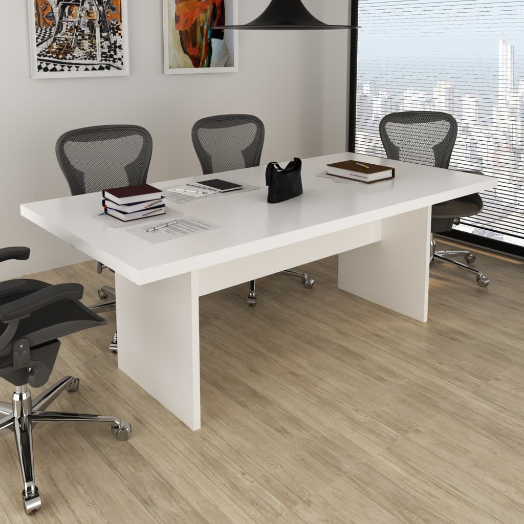 Mesa de Reunião para Escritório 200x100cm ME4119 Branco