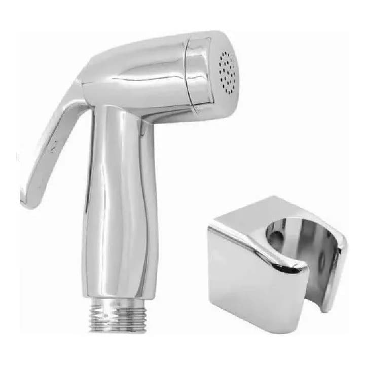 Gatilho Cromado Paradise Em Abs Para Ducha Higiênica E Ou Salao De Cabeleireiros Com Suporte