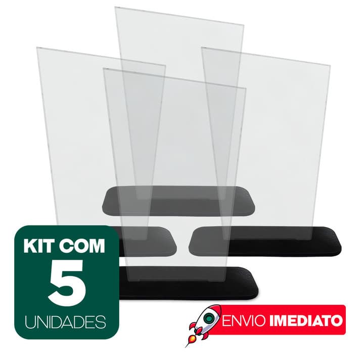 KIT 5 TROFÉUS ASSIMÉTRICOS PS 2MM