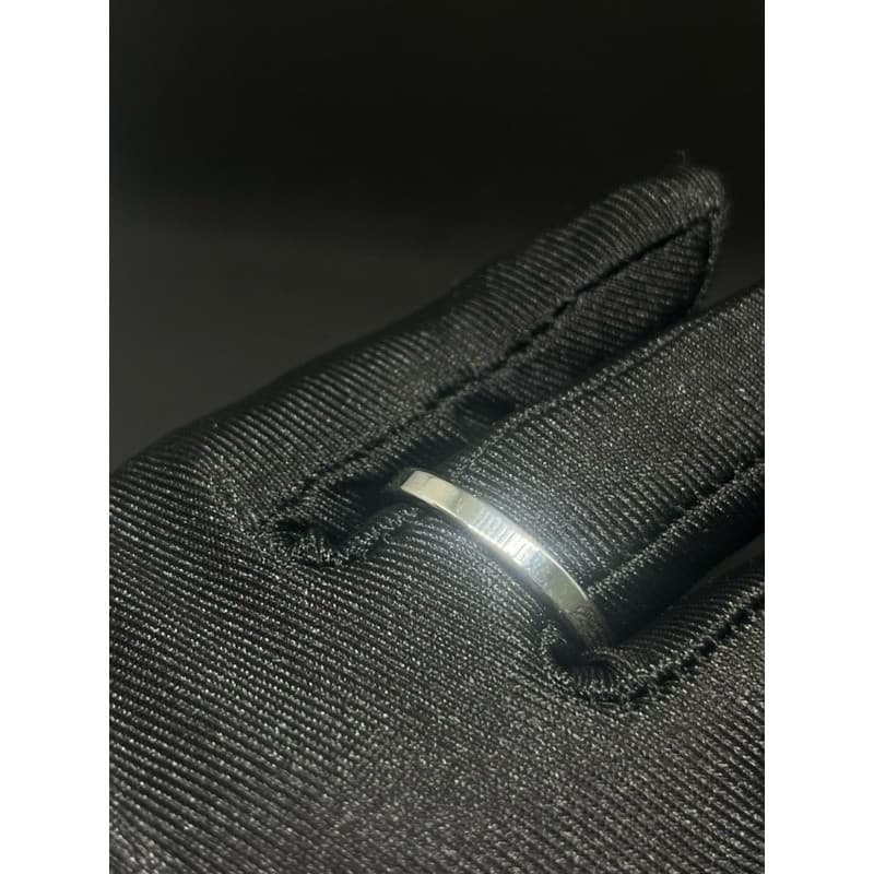 Unidade Aliança de Namoro Aço Inox Reta PRATEADA 4mm