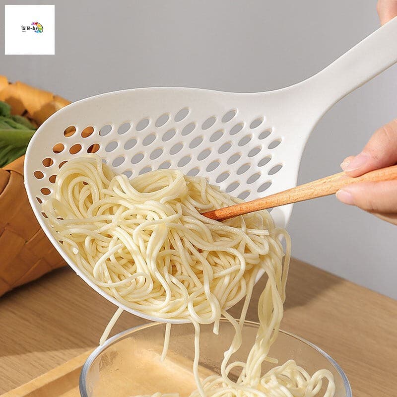 Colher De Filtro De Alça Longa Para Bolinhos De Macarrão Wonton-Ferramenta De Tela Cozinha