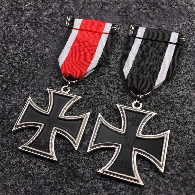 Broche comemorativo da Cruz de Ferro, pingente de medalha de cavaleiro soviético, acessório de medalha alemã em metal pr