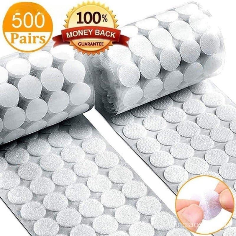 500 pares de almofadas de feltro autoadesivas com velcro/fita adesiva impermeável/adesivo de 10/15/20/25mm I3D3