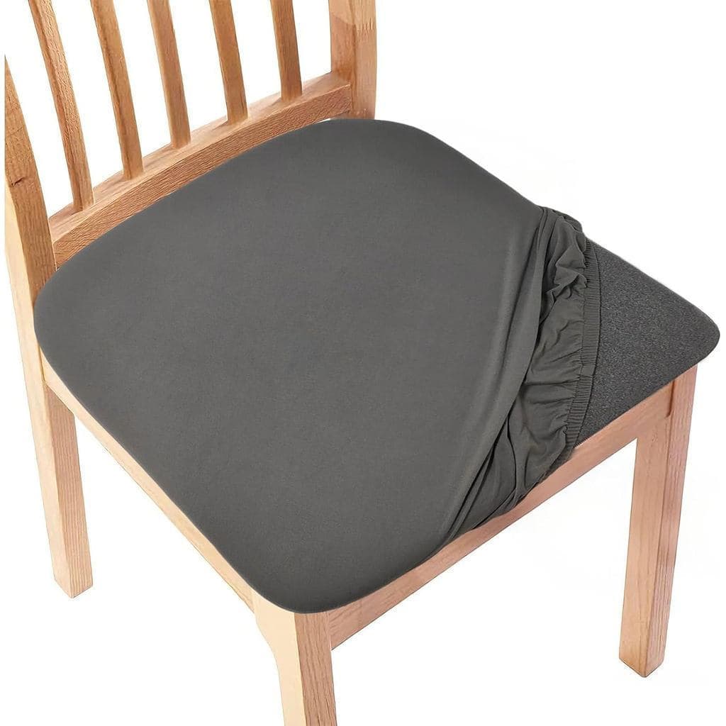 Boas Capas para Assentos de Cadeiras, Capas para Assentos de Cadeiras de Sala de Jantar com Laços, Elásticas AKQJ