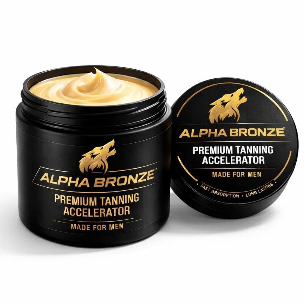 Alpha Bronze Acelerador de Bronzeamento Premium para Homens – Bronzeamento sem Sol de Rápida Absorção e Longa Duração pa