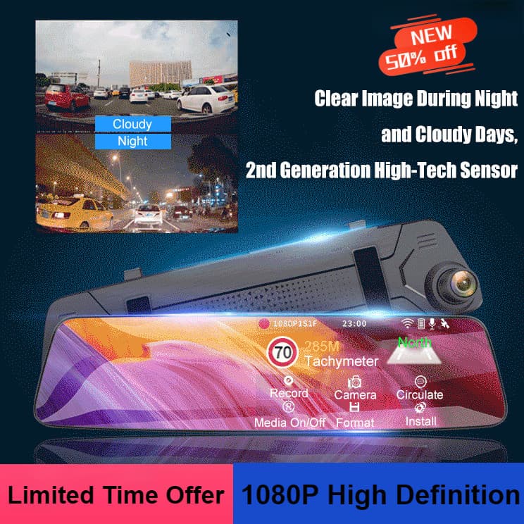 【1080P Vídeo Claro】Ultra Thin HD Car Recording Camera/Câmera Veicular/Gravador Automotivo