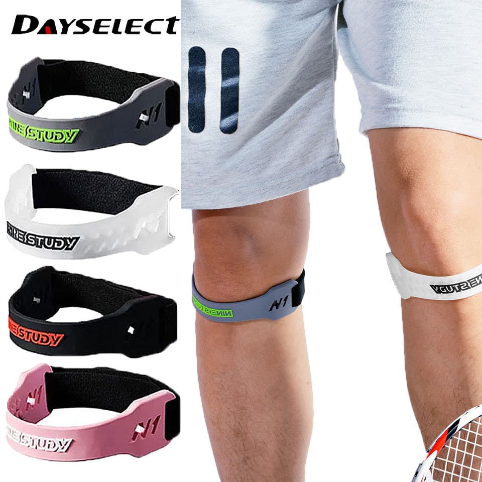 DAYSELECT 1 Peça De Alça De Patela Esportiva De PVC Ajustável Pressão Basquete Corrida Fitness Joelheira