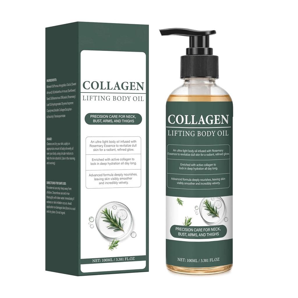 Óleo Corporal DreamCatching Collagen Lifting para Após o Banho, Óleo Hidratante de Colágeno para o Corpo, Hidratante Ant