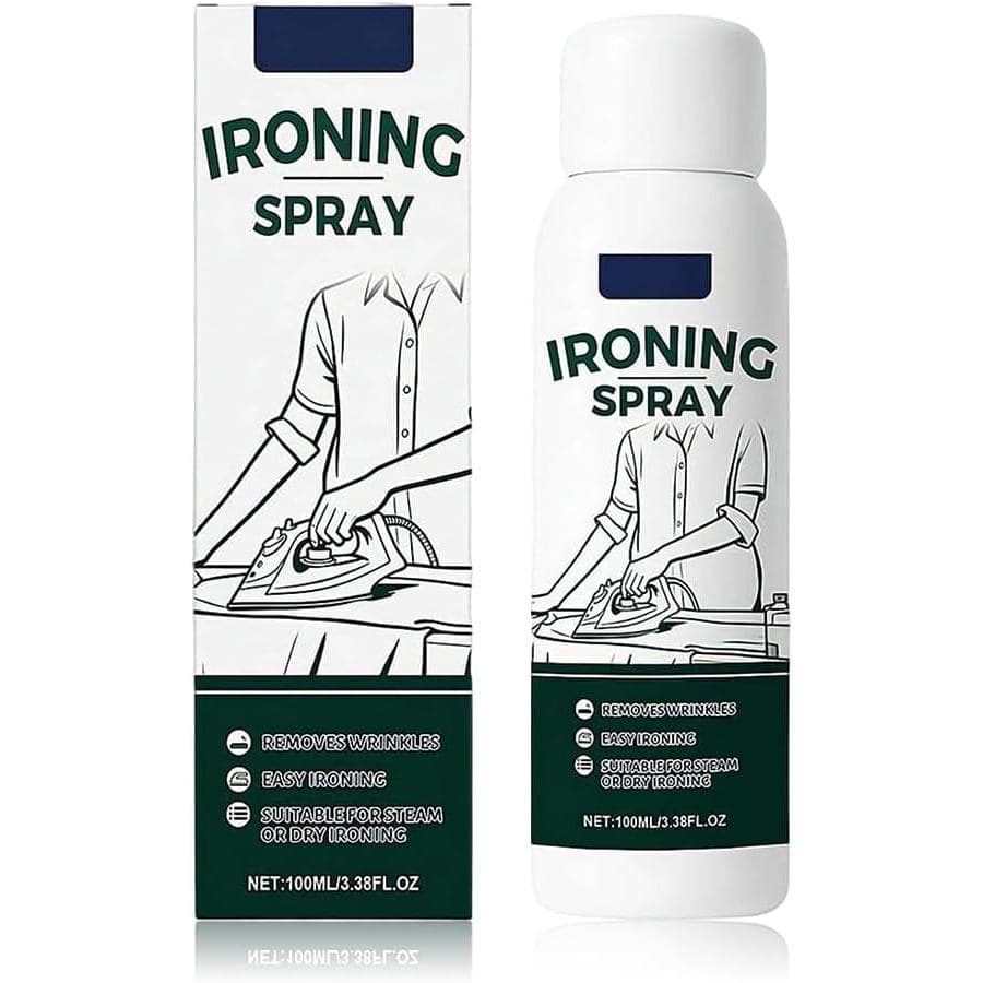 Spray de Amido para Passar Roupa 100ML, Spray Antiestático para Passar Roupas, Sem Descamação, Sem Aderência, Removedor