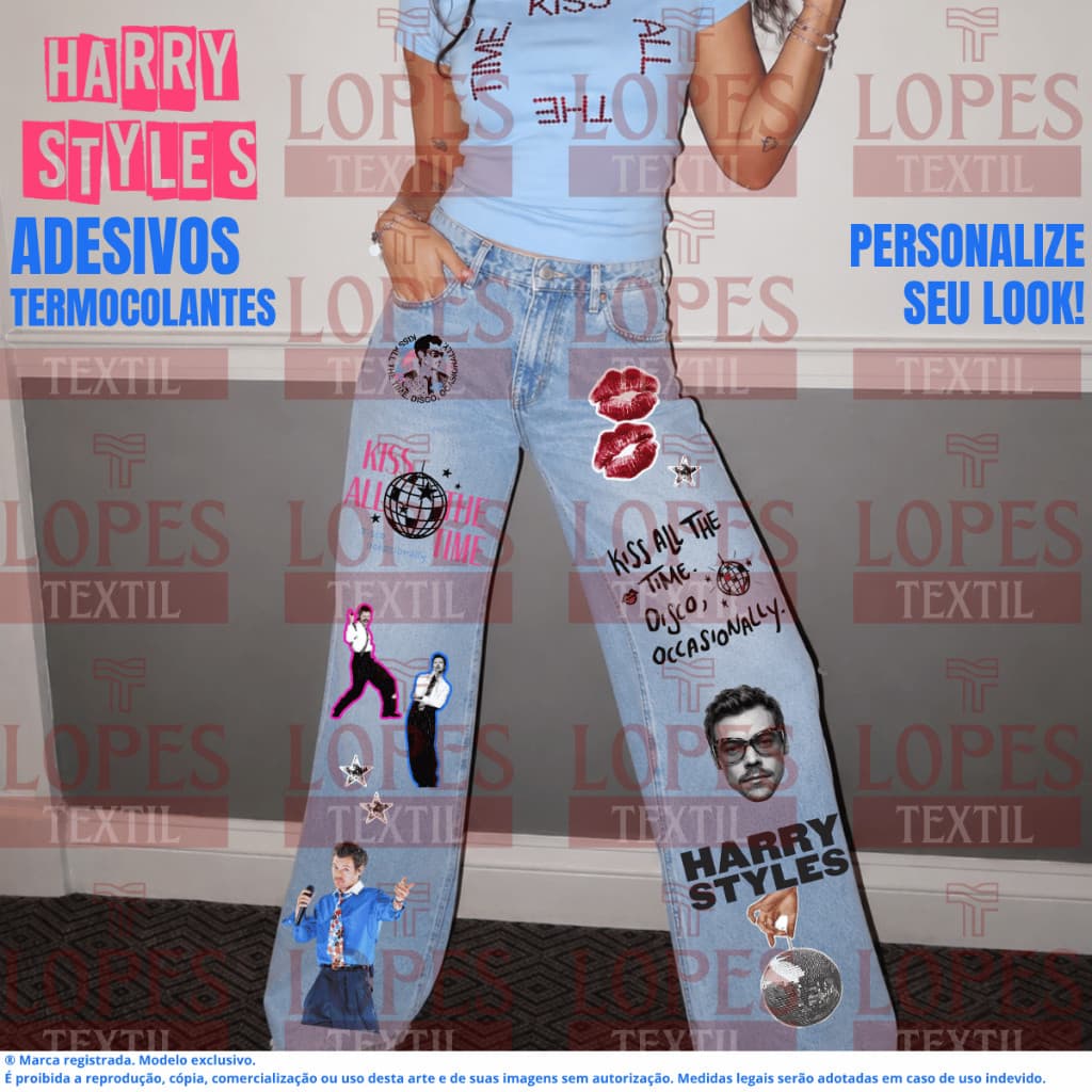 Adesivo Exclusivo DTF Harry Style Turnê Together Together  | Termocolante Personalize seu Look | BRA