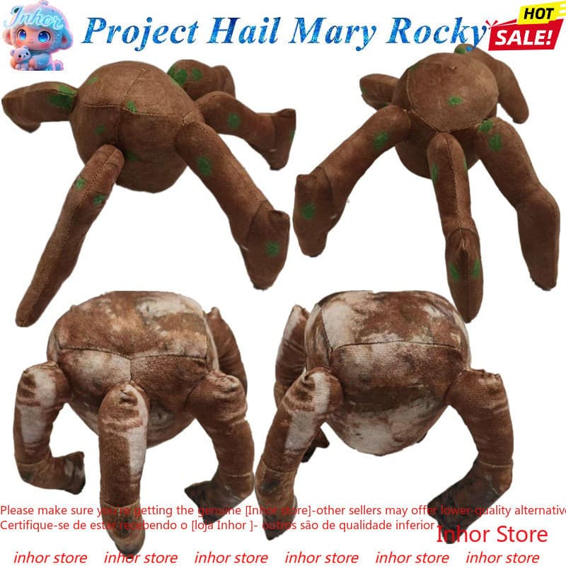 Brinquedo de Pelúcia Super Macio de 18CM do Projeto Hail Mary Rocky, Boneca Fofa para Meninas, Meninos, Fãs e Crianças