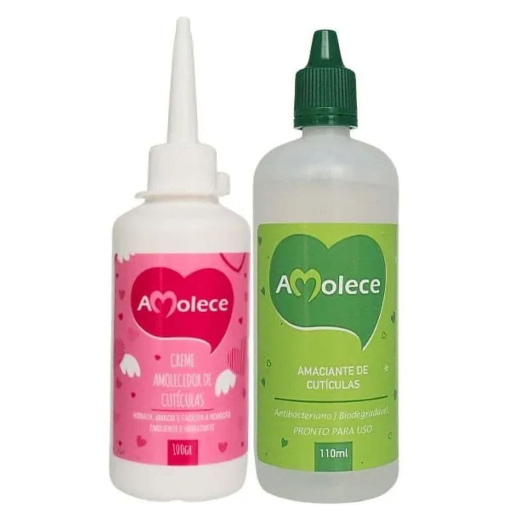 Kit Amolece Amolecedor De Cutícula Líquido 110ml + creme 100g - Amolece Original