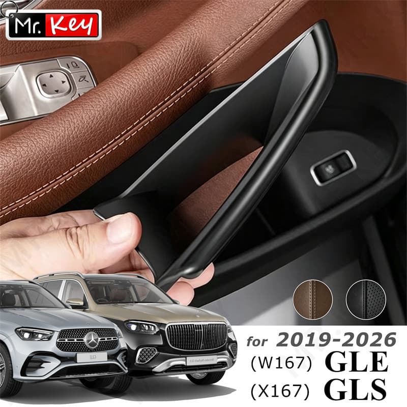 [Mr.Key] Caixa Organizadora De Armazenamento De Maçaneta De Porta Para Recipiente De Bolso De Apoio De Braço Mercedes-Be