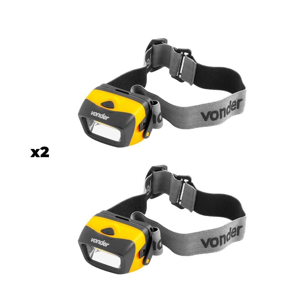 2 Lanternas De LED Para Cabeça LED COB LCV 120 Vonder
