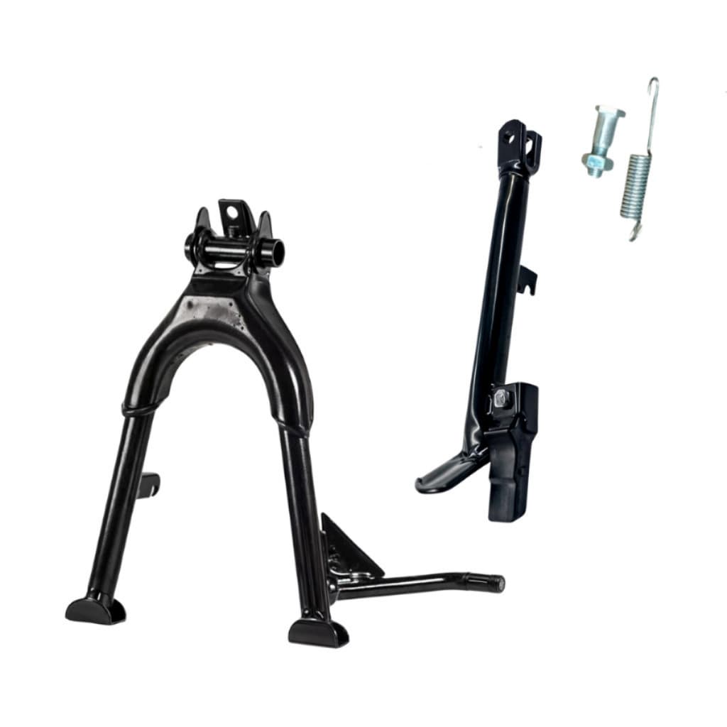 Kit Cavalete Central + Lateral Titan/Fan 150/160 Preto