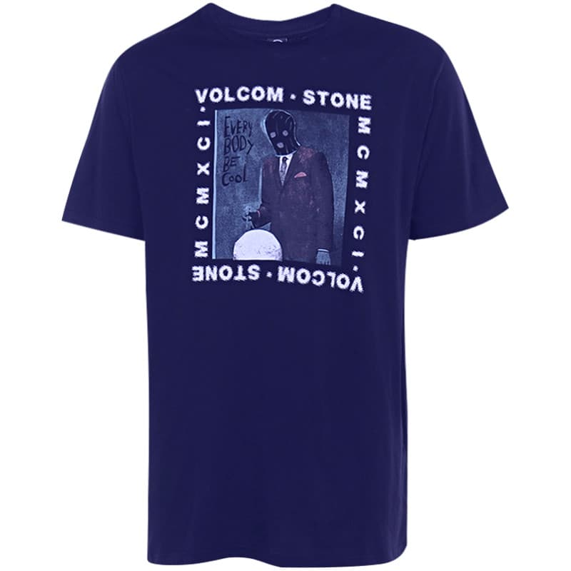 Camiseta Masculina VOLCOM Nova Tendência Casual 100 % Algodão Estilo Europeu E Americano 0724