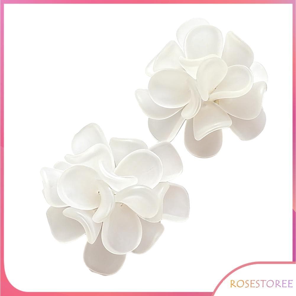 Rosestoree Hethlif moda brincos de acrílico simples retro eardrop prata para mulheres meninas presente ideal festa de