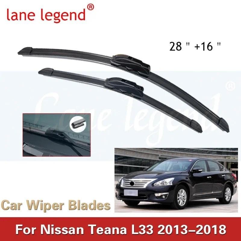 Limpador De Carro Para Nissan Teana L33 2013-2018 Lâminas De Dianteiro De Borracha Macia Limpadores De-Brisa Automático