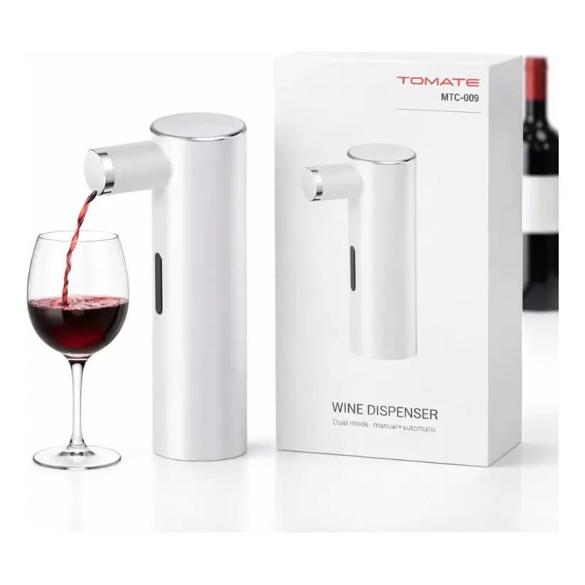 Dispensador Elétrico para Vinho Automático Manual USB Tomate MTC009 Recarregável