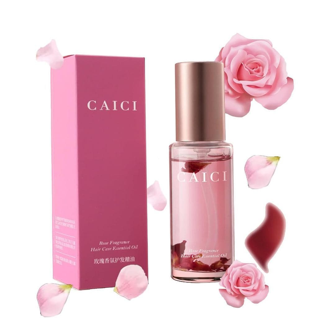Perfume para cuidados com os cabelos, óleo essencial de rosa para cuidados com os cabelos torna os cabelos macios, sem p