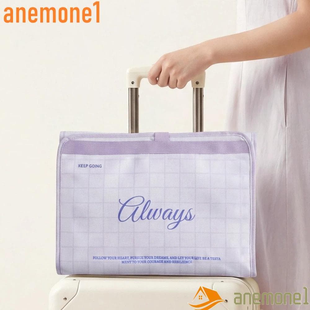 ANEMONE1 Saco De Armazenamento De Viagem , Sacos De Embalagem Portáteis De Cabide Suspenso Respirável , Malha Com Ventil