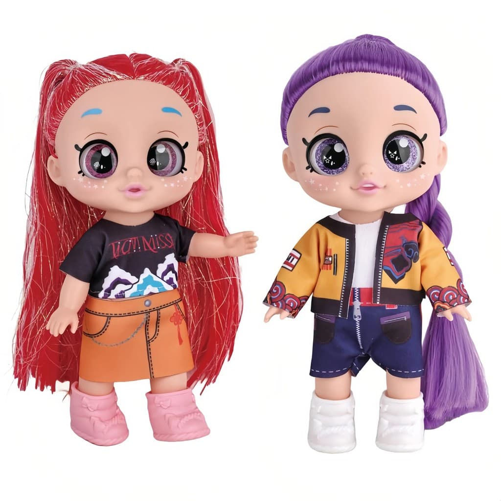 Conjunto de bonecos de ação de anime Kpop, 10 polegadas, 5 articulações, toca música, bonecos Rumi Mira Zoey, presentes