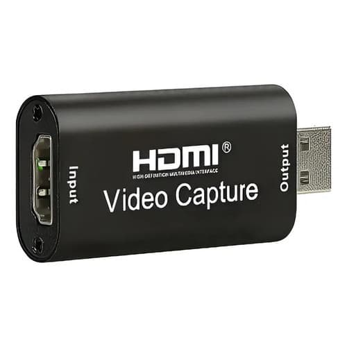 Placa De Captura Hdmi Usb 4k 1080p Live Streaming Gamer Preto