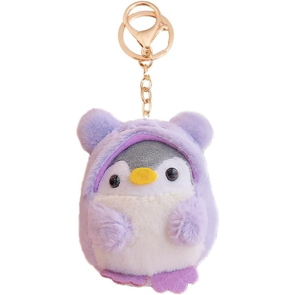 HSYHERE Chaveiro de Pinguim de Pelúcia Macia Super Fofo e Kawaii para Cosplay, para Meninos e Meninas, Pingente com Argo