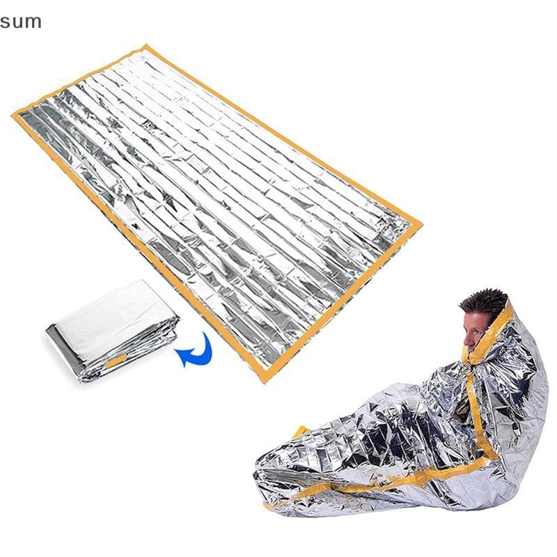 [sum] Novo Saco De Dormir Portátil À Prova D'água Para Sobrevivência De Emergência , Equipamento De Acampamento Ao Ar Li