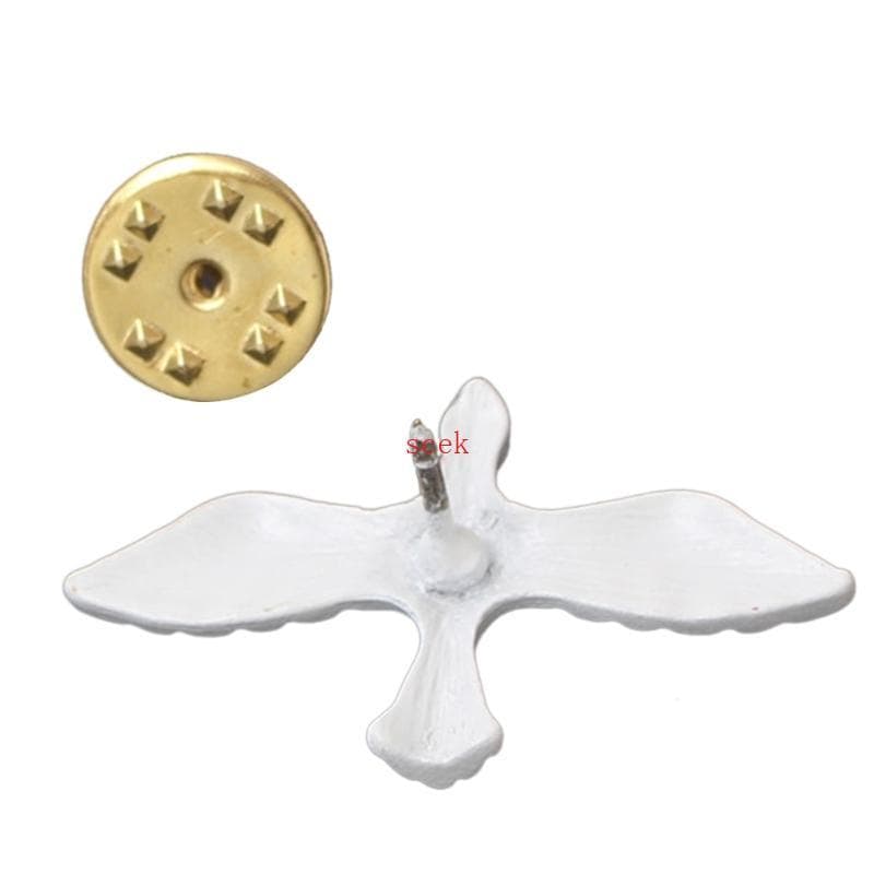 scek Broches Individuais Acessório Elegante Pombas Da Paz Forma Ornamento Alfinete Lapela