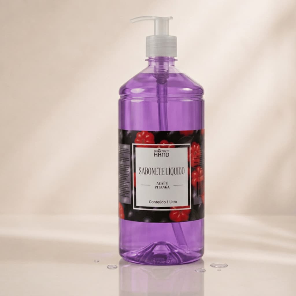 Sabonete Líquido 1L Açaí e Pitanga Protect Hand • Limpeza Suave e Eficiente para Mãos e Corpo