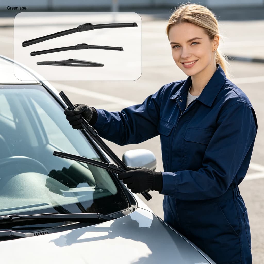 { Novo } 1 Conjunto De Limpadores Automotivos De Alto Desempenho Para Kia Rio3 UB , 26 + 16 + 11 Polegadas , Estabilizaç