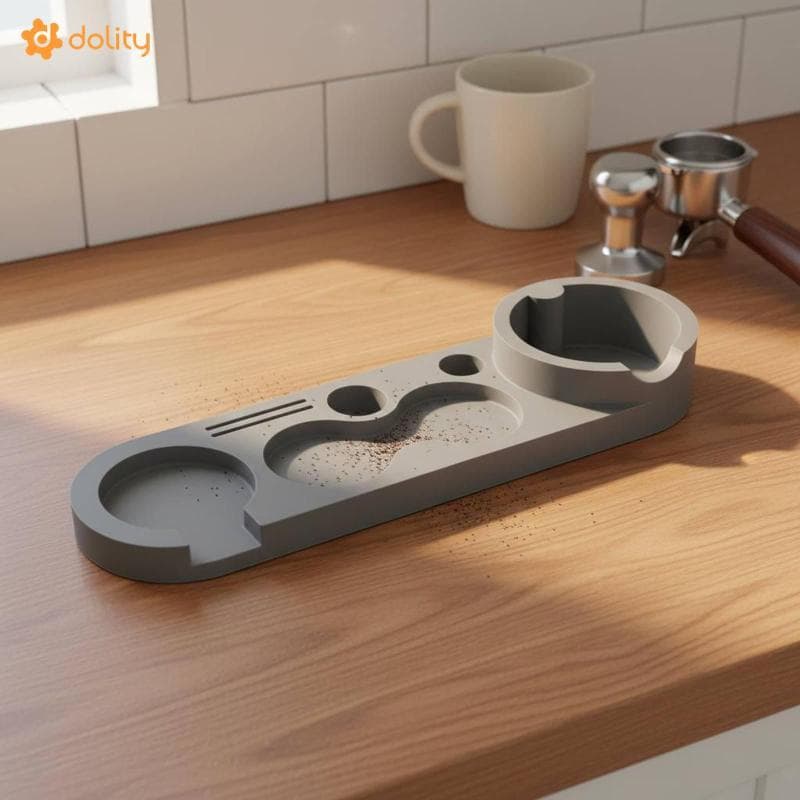 [Acituna] Tapete De Silicone Para Adulteração De Café Defende Bancada Espresso Pressionando Preto